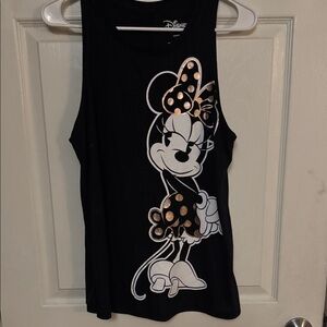 Disney Black and Gold Minnie Mouse Tank Top